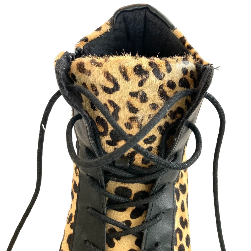 Coconuts by Matisse Women's Skylark leopard print high top sneaker, Sz 7.5 - Picture 11 of 14